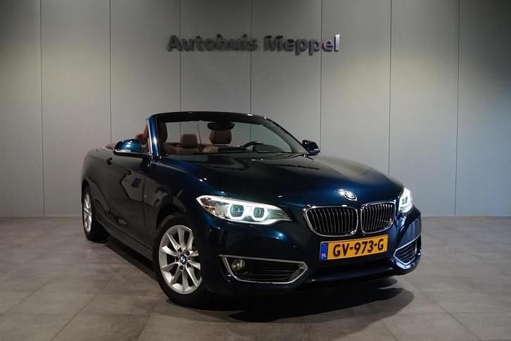 Occasion BMW 220 Luxury Line 184 PK (135 kW) 2015 Blauw Cabriolet