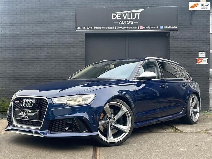 Blauw (metallic) Gebruikt 2014 Audi RS6 Comfort Stationwagen | € 42.950 (Iets duurder) - Afbeelding 1/4
