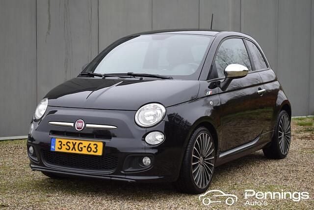 Zwart Gebruikt 2013 Fiat 500S Hatchback | € 5.500 (Eerlijke prijs) - Afbeelding 1/4