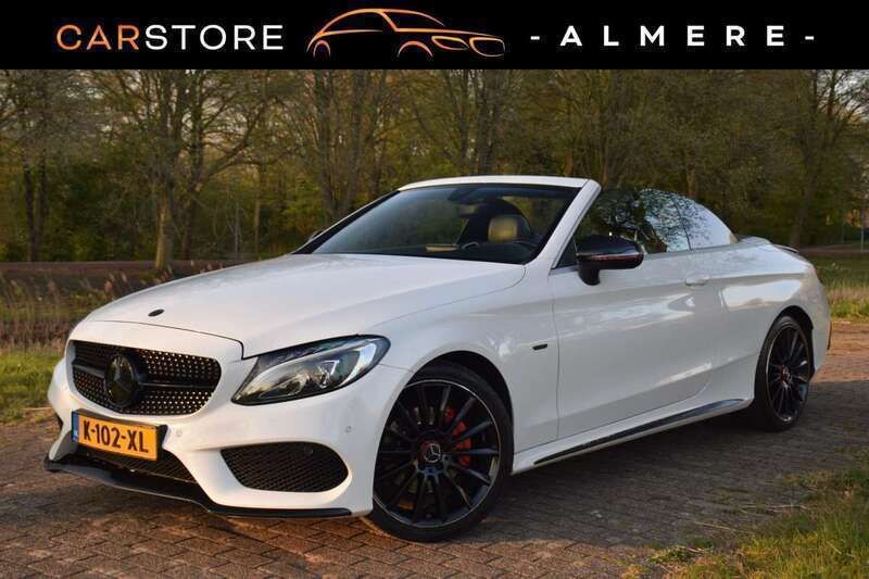 Wit Gebruikt 2017 Mercedes C180 AMG Cabriolet | € 19.750 (Super prijs) - Afbeelding 1/4