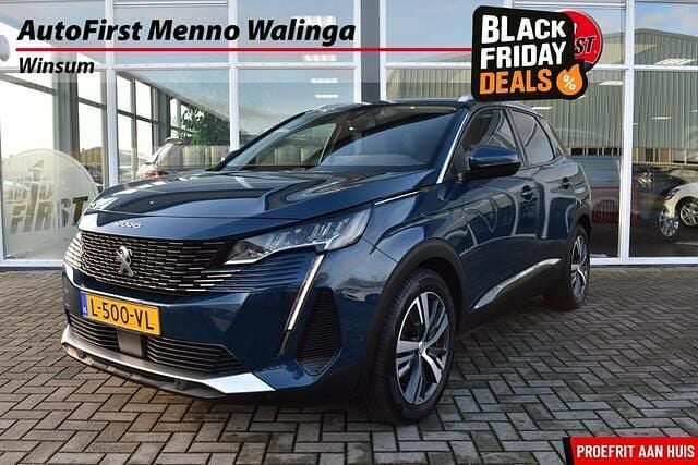 Blauw Gebruikt 2021 Peugeot 3008 Allure SUV | € 18.995 (Eerlijke prijs) - Afbeelding 1/4