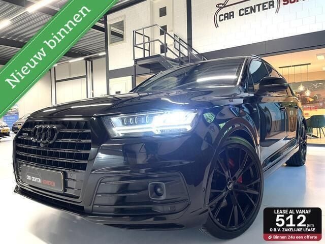 Zwart Gebruikt 2016 Audi Q7 S-Line SUV | € 31.950 (Eerlijke prijs) - Afbeelding 1/4