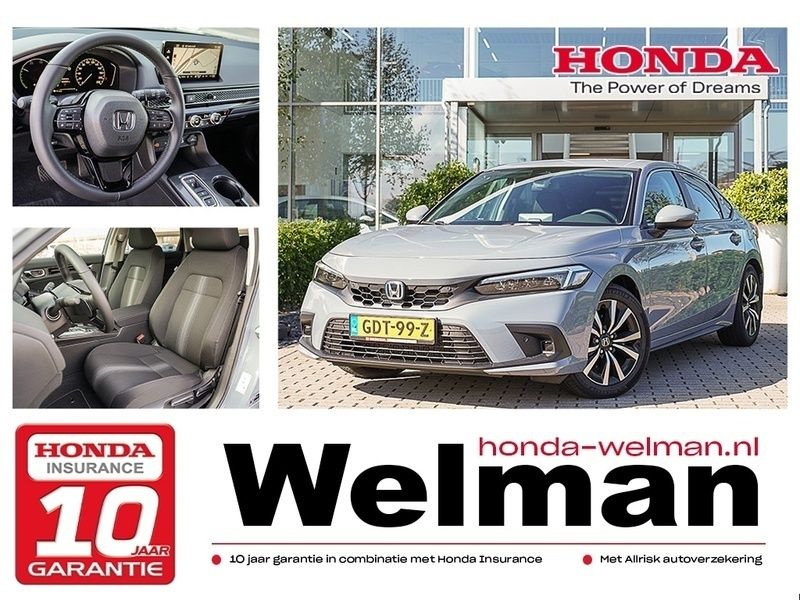 Grijs Gebruikt 2024 Honda Civic Elegance Hatchback | € 34.550 (Eerlijke prijs) - Afbeelding 1/4