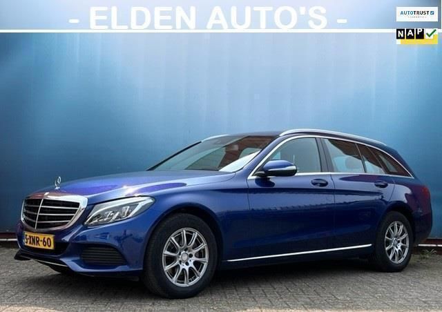 Blauw, metallic lak Gebruikt 2014 Mercedes C180 Ambition Stationwagen | € 14.950 (Eerlijke prijs) - Afbeelding 1/4