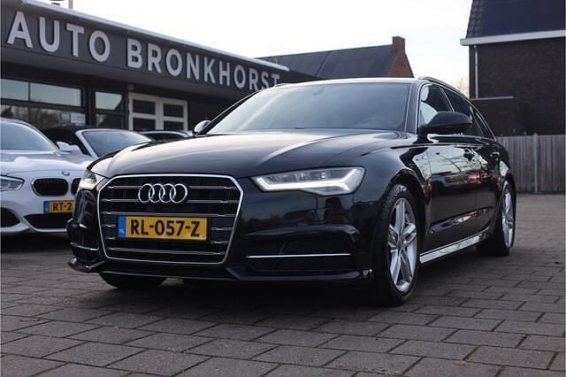 Zwart Occasion 2018 Audi A6 S-Line Stationwagen | € 17.950 (Super prijs) - Afbeelding 1/4