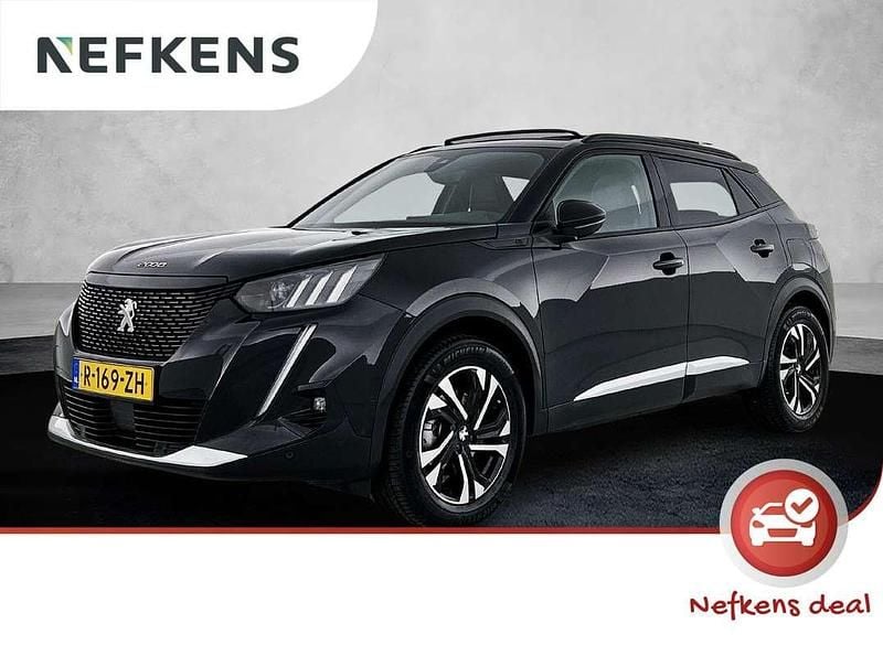 Zwart Gebruikt 2022 Peugeot e-2008 GTi SUV | € 21.725 (Eerlijke prijs) - Afbeelding 1/3