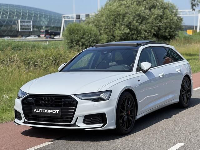 Wit Gebruikt 2021 Audi A6 S-Line Stationwagen | € 44.950 (Eerlijke prijs) - Afbeelding 1/4