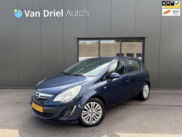 Blauw Gebruikt 2013 Opel Corsa Design Edition Hatchback | € 5.940 (Eerlijke prijs) - Afbeelding 1/4