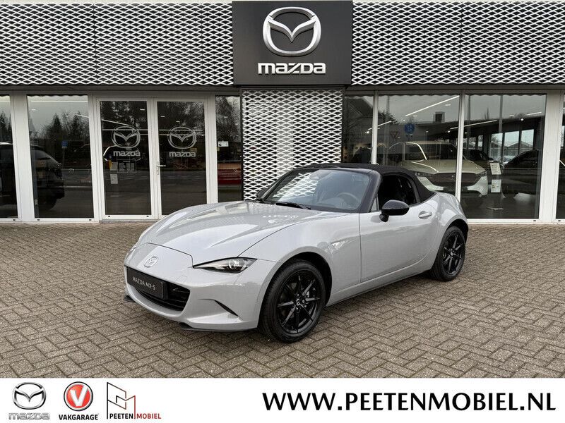 Grijs Nieuw 2025 Mazda MX5 Prime-Line Cabriolet | € 39.290 - Afbeelding 1/4