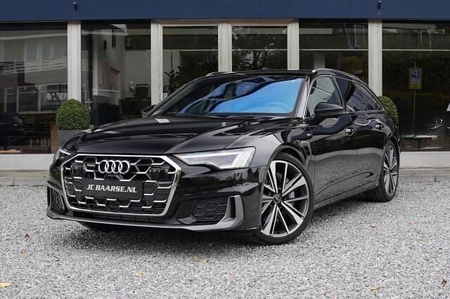 Zwart Occasion 2025 Audi A6 S-Line Stationwagen | € 61.950 (Iets duurder) - Afbeelding 1/4
