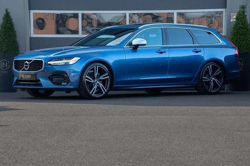Blauw Gebruikt 2020 Volvo V90 R-Design Stationwagen | € 35.950 (Eerlijke prijs) - Afbeelding 1/4