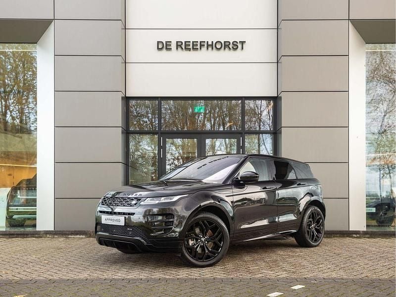 Santorini black (donker zwart metallic)zwart Gebruikt 2024 Land Rover Range Rover evoque SE Dynamic SUV | € 49.900 (Super prijs) - Afbeelding 1/4