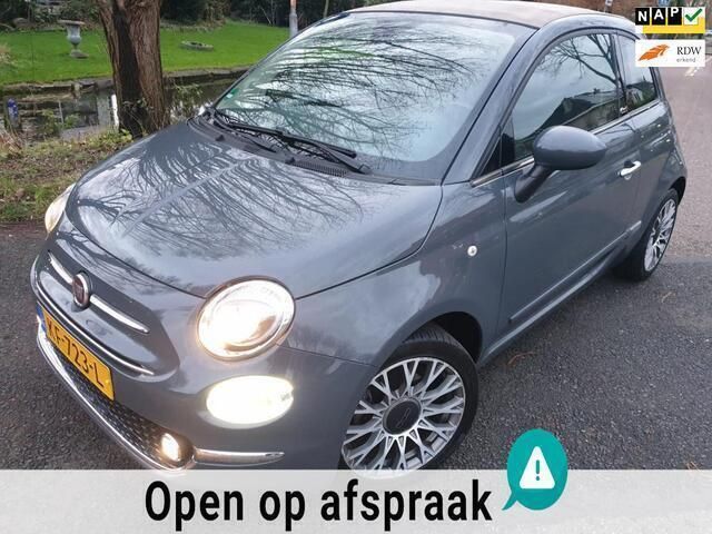 Grijs Gebruikt 2016 Fiat 500C Lounge Cabriolet | € 10.950 (Eerlijke prijs) - Afbeelding 1/4