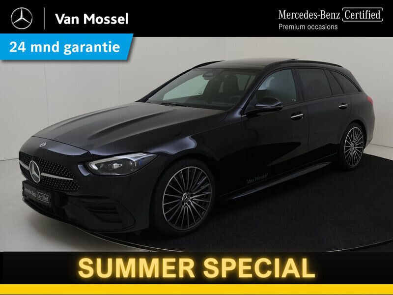 Zwart Gebruikt 2024 Mercedes C200 AMG line Stationwagen | € 59.945 - Afbeelding 1/4