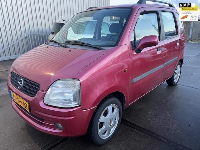 Rood Gebruikt 2001 Opel Agila Elegance Hatchback | € 1.375 (Eerlijke prijs) - Afbeelding 1/4