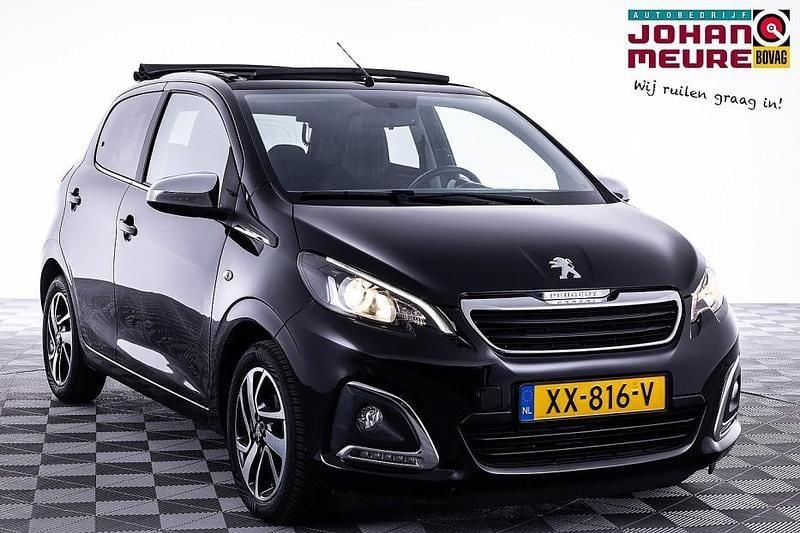 Zwart Gebruikt 2019 Peugeot 108 Allure Hatchback | € 12.900 (Eerlijke prijs) - Afbeelding 1/4