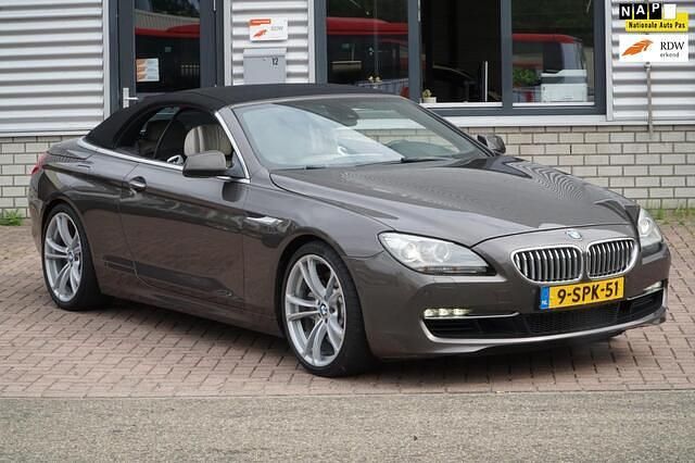 Bruin, metallic lak Gebruikt 2013 BMW 650 Cabriolet Executive Cabriolet | € 28.850 - Afbeelding 1/4