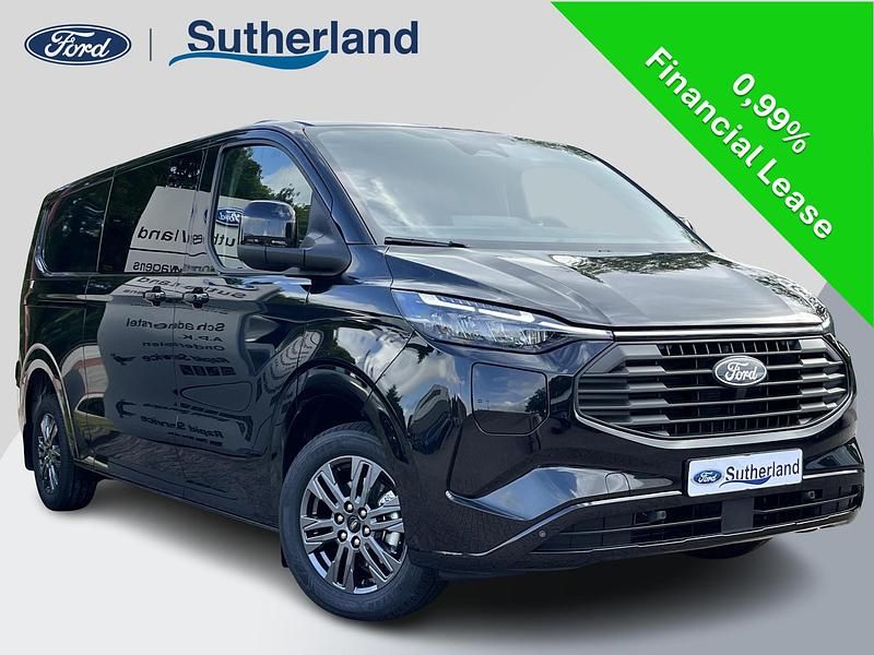 Zwart Nieuw 2025 Ford Transit Custom Limited Van | € 47.795 (Super prijs) - Afbeelding 1/4