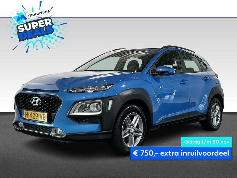 Blauw (metallic) Gebruikt 2020 Hyundai Kona Comfort SUV | € 14.445 (Goede deal) - Afbeelding 1/4
