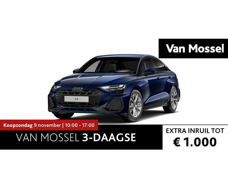 Blauw Gebruikt 2024 Audi A3 Sport Sedan | € 39.900 - Afbeelding 1/3