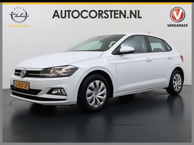 Wit Gebruikt 2019 VW Polo Comfortline Hatchback | € 12.895 (Super prijs) - Afbeelding 1/4
