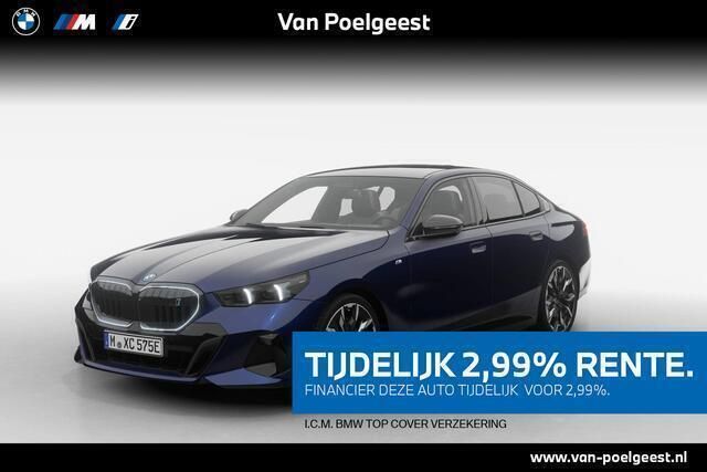 Bmw individual tansanit metallic (metallic) Nieuw 2024 BMW i5 M Sport Sedan | € 100.422 (Iets duurder) - Afbeelding 1/4