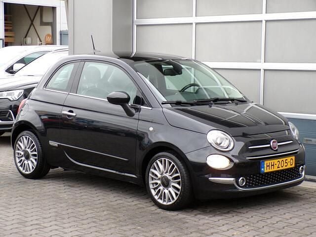 Zwart, metallic lak Gebruikt 2015 Fiat 500 Lounge Hatchback | € 6.950 (Eerlijke prijs) - Afbeelding 1/4