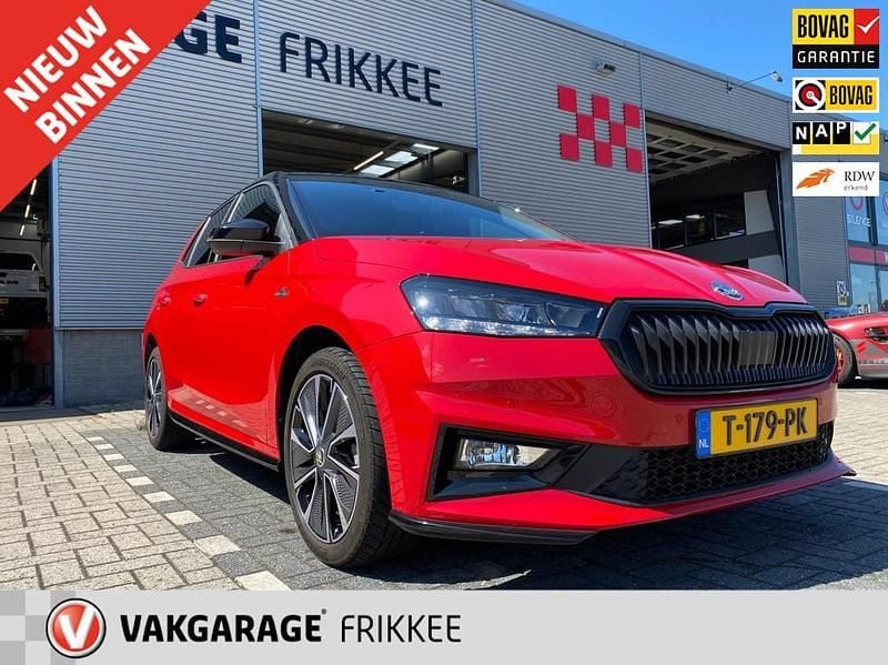Rood Gebruikt 2023 Skoda Fabia Monte Carlo Hatchback | € 25.950 (Iets duurder) - Afbeelding 1/4