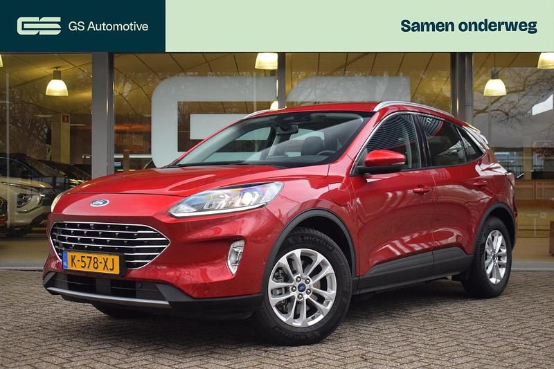Rood Occasion 2021 Ford Kuga Titanium SUV | € 22.398 (Eerlijke prijs) - Afbeelding 1/4