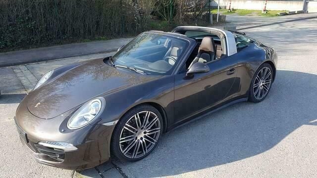 Bruin Gebruikt 2015 Porsche 911 Targa 4 Sport Cabriolet | € 116.500 - Afbeelding 1/4