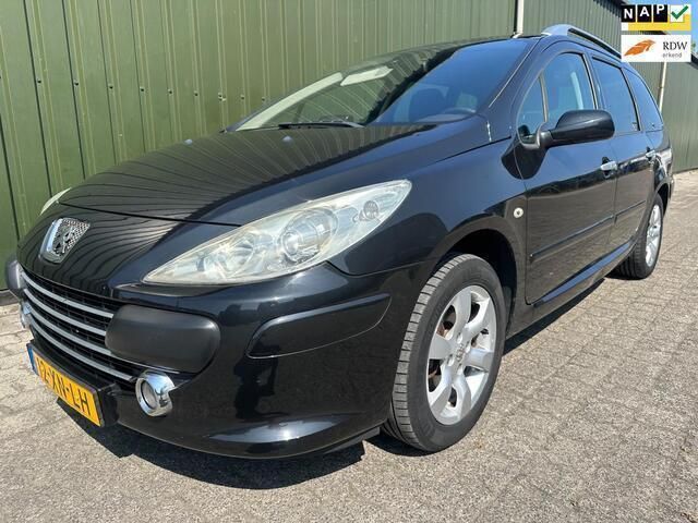 Zwart Gebruikt 2007 Peugeot 307 Stationwagen | € 3.499 (Duur) - Afbeelding 1/4