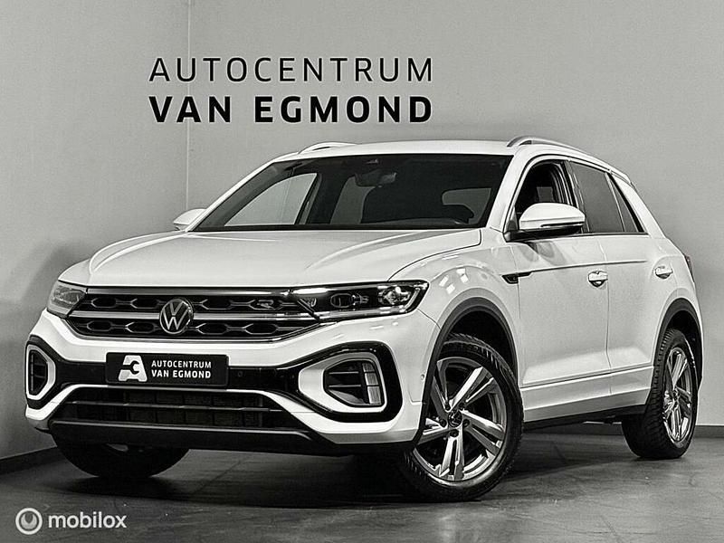 Wit Gebruikt 2022 VW T-Roc R-line SUV | € 28.999 (Eerlijke prijs) - Afbeelding 1/4