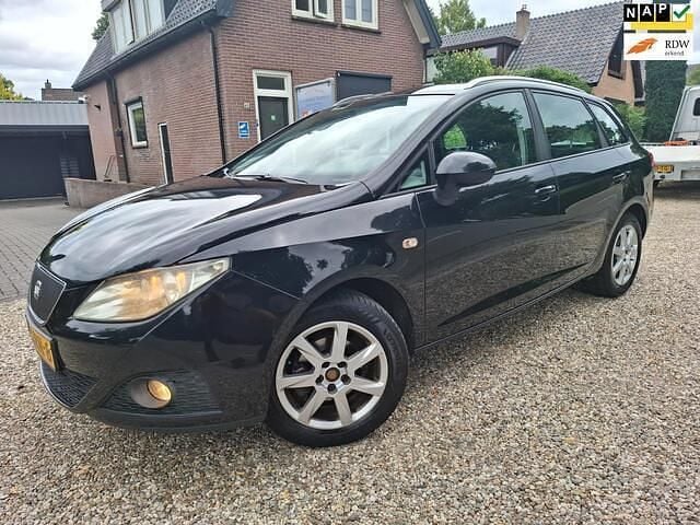 Zwart, metallic lak Gebruikt 2010 Seat Ibiza ST Ecomotive Stationwagen | € 1.695 (Goede deal) - Afbeelding 1/4