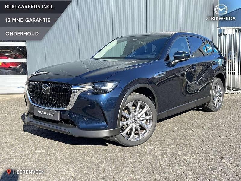Blauw Nieuw 2025 Mazda CX-60 Exclusive-Line SUV | € 49.995 (Super prijs) - Afbeelding 1/4