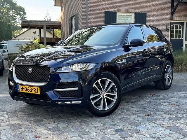 Blauw Gebruikt 2020 Jaguar F-Pace R-Sport SUV | € 29.444 - Afbeelding 1/4
