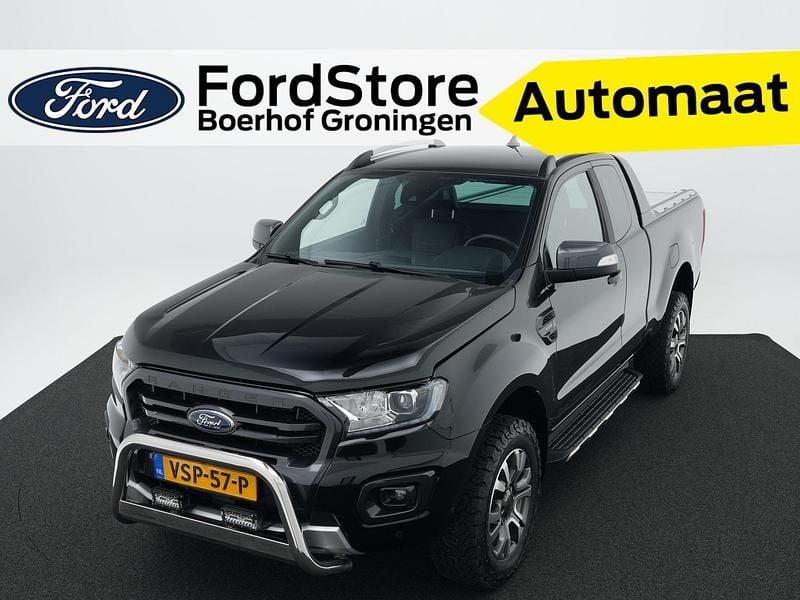 Zwart Occasion 2022 Ford Ranger Wildtrack Pickup | € 31.845 (Goede deal) - Afbeelding 1/4