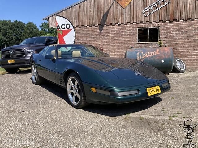 Groen Gebruikt 1992 Chevrolet Corvette LT Coupé | € 8.999 - Afbeelding 1/4