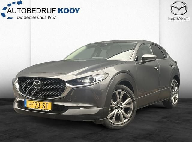 Machine grey (grijs metallic) Occasion 2020 Mazda CX-30 Luxury SUV | € 23.395 (Goede deal) - Afbeelding 1/4
