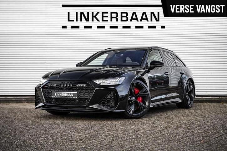 Zwart (metallic) Occasion 2022 Audi RS6 S-Line Stationwagen | € 104.995 (Super prijs) - Afbeelding 1/3