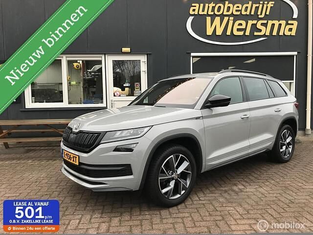 Grijs Occasion 2021 Skoda Kodiaq Business Line SUV | € 30.999 (Duur) - Afbeelding 1/4