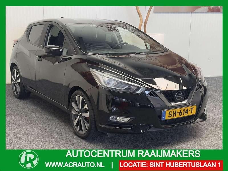 Zwart Gebruikt 2018 Nissan Micra Tekna Hatchback | € 9.440 (Eerlijke prijs) - Afbeelding 1/4