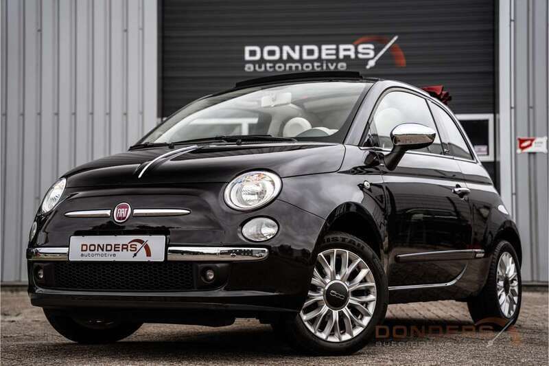 Zwart Gebruikt 2015 Fiat 500C Cabriolet | € 7.495 (Super prijs) - Afbeelding 1/4