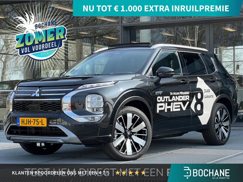 Zwart Nieuw 2025 Mitsubishi Outlander P-HEV Instyle SUV | € 60.290 (Eerlijke prijs) - Afbeelding 1/4