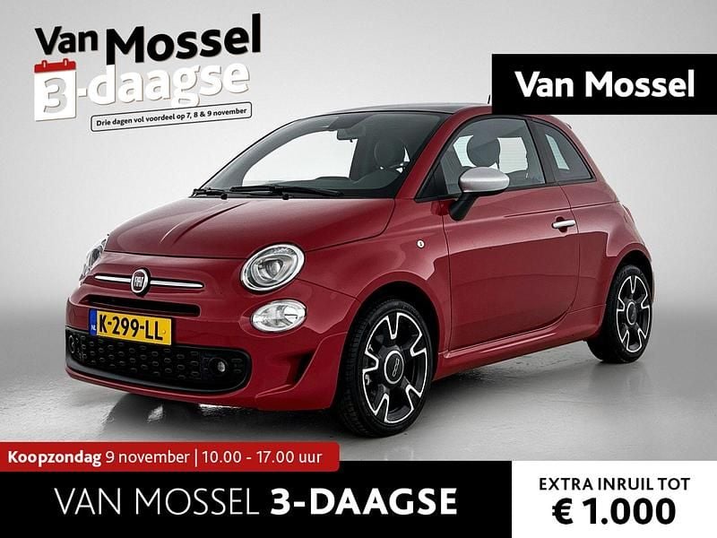 Rood Gebruikt 2021 Fiat 500 Rockstar Hatchback | € 12.940 (Eerlijke prijs) - Afbeelding 1/4