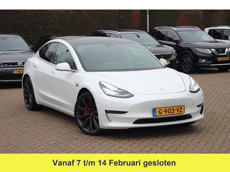 Occasion Tesla Model 3 Performance 461 kW (627 PK) 2019 Wit (parellak) Sedan
