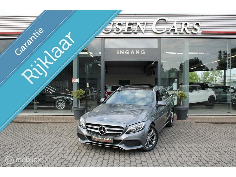 Grijs Gebruikt 2016 Mercedes C180 Prestige Stationwagen | € 22.500 (Duur) - Afbeelding 1/4