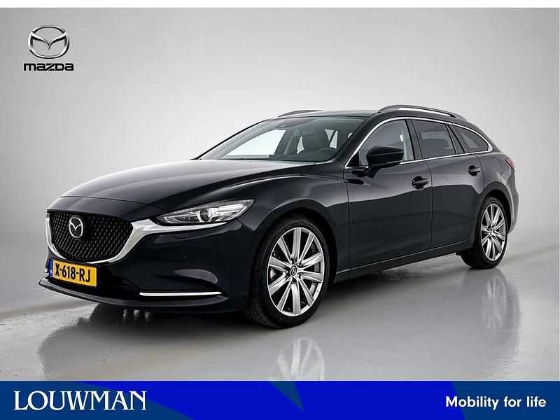 Zwart Gebruikt 2024 Mazda 6 Exclusive-Line Stationwagen | € 37.945 (Duur) - Afbeelding 1/3