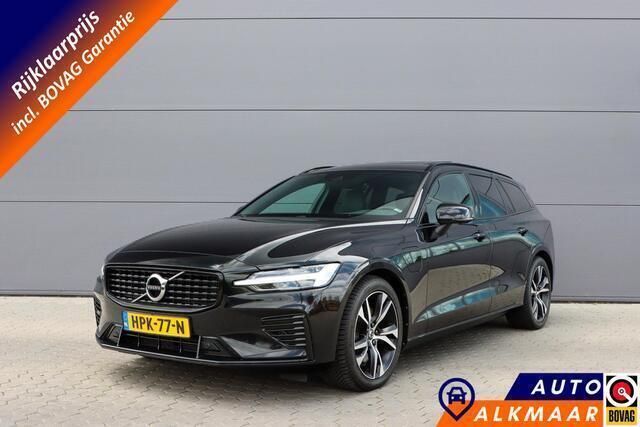 Zwart Gebruikt 2022 Volvo V60 Plus Stationwagen | € 35.900 (Eerlijke prijs) - Afbeelding 1/4