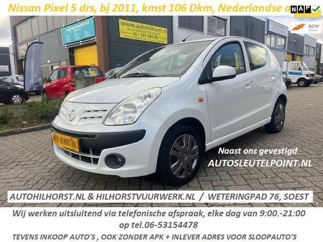 Wit Gebruikt 2011 Nissan Pixo Acenta Hatchback | € 3.799 (Eerlijke prijs) - Afbeelding 1/3