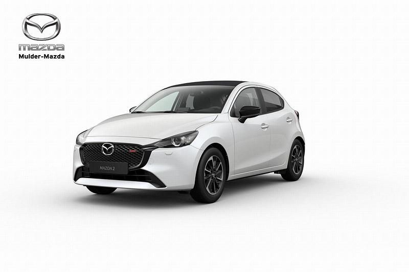 Wit (parellak) Nieuw 2025 Mazda 2 Homura-Aka Hatchback | € 24.795 (Super prijs) - Afbeelding 1/4